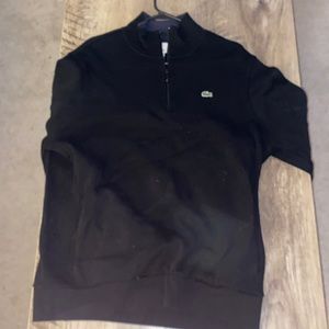 Lacoste black sweater size 7